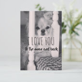 Carte je t'aime jusqu'à la lune et retour (Debout devant)