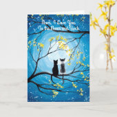 Carte Je t'aime jusqu'à la lune et retour Mère Fête des  (Fleur jaune)