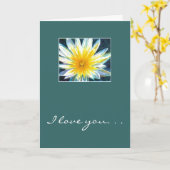 Carte Je t'aime. . .Juste parce que c'est toi ! (Fleur jaune)