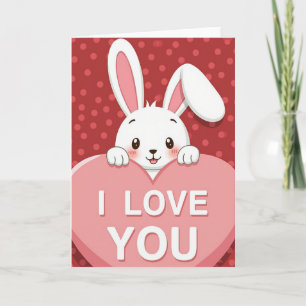 Carte Je T'aime Lapin