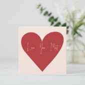 Carte "Je t'aime le plus" (Debout devant)