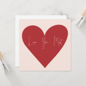 Carte "Je t'aime le plus" (Devant/Arrière en situation)