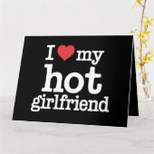 Carte Je T'aime Ma Copine Chaude Cadeau De La Saint-Vale (Fleur jaune)