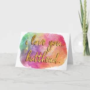 Carte je t'aime, mais la tête