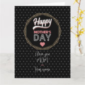 Carte Je t'aime maman (Fleur jaune)