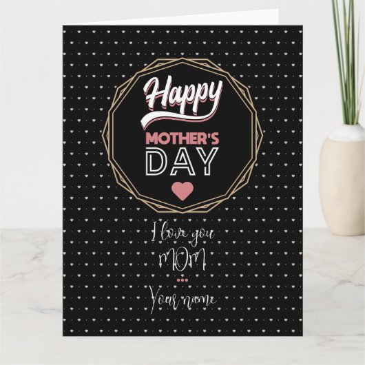 Carte Je t'aime maman (Devant)