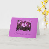 Carte Je t'aime, maman (Fleur jaune)