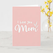 Carte Je T'Aime Maman (Fleur jaune)