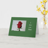 Carte Je t'aime, maman (Fleur jaune)