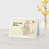 Carte Je t'aime, maman... (Fleur jaune)