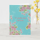 Carte je t'aime maman, fête de la mère heureuse ! en ita (Fleur jaune)