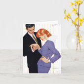 Carte Je t'aime, maman Girl (Fleur jaune)