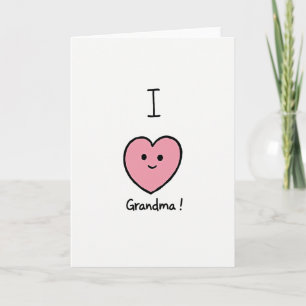 Carte Je T'Aime Mamie
