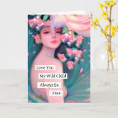 Carte Je T'Aime Mon Enfant Sauvage (Fleur jaune)