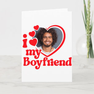 Carte Je T'aime Mon Petit Ami Photo T Shirt Personnalisé