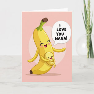 Carte Je t'aime Nana Peach Card