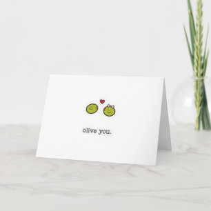 Carte Je t'aime Olive