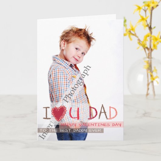 Carte Je t'aime PAD (Fleur jaune)