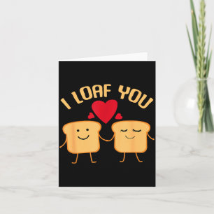 Carte Je t'aime pain drôle Cadeau de la Saint-Valentin p