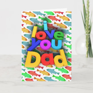 Carte Je t'aime papa