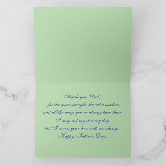 Carte Je t'aime, papa (Intérieur)