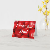 Carte Je t'aime papa (Fleur jaune)