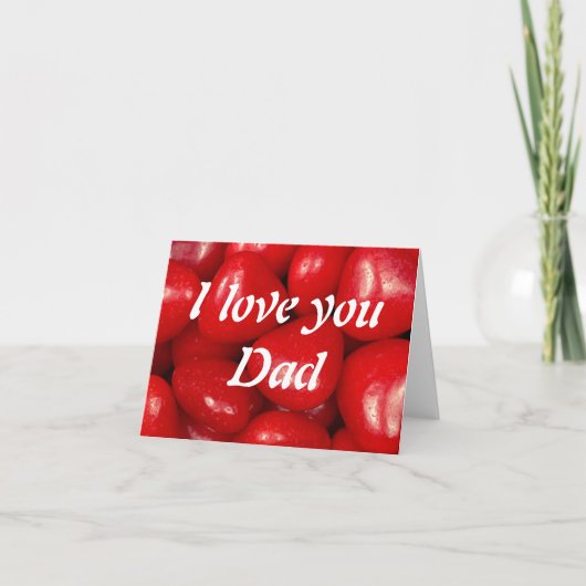Carte Je t'aime papa (Devant)