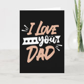 Carte Je t'aime Papa (Devant)