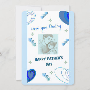 Carte Je t'aime Papa Bonne Fête des Pères