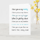 Carte Je t'aime Papa, Fête des Pères, Anniversaire (Fleur jaune)