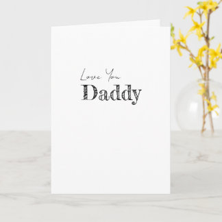 Carte Je t'aime Papa JOUER FÊTE DES PÈRES Moderne