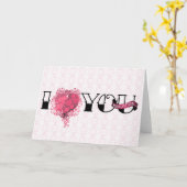 Carte Je t'aime parce que... (Fleur jaune)