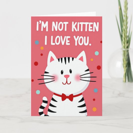 Carte Je T'aime Pas Minou (Devant)