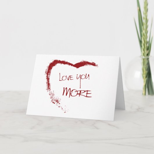 Carte Je t'aime plus (Devant)