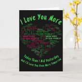 Carte Je t'aime plus (Fleur jaune)