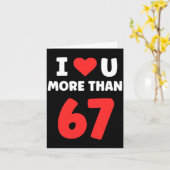 Carte Je t'aime plus de 67 Saint-Valentin 67 Meme Premiu (Fleur jaune)