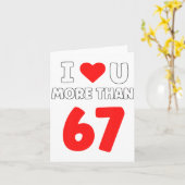 Carte Je t'aime plus de 67 Saint-Valentin 67 Meme Premiu (Fleur jaune)