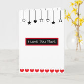 Carte Je t'aime plus, je t'aime le plus Romantique Flirt (Fleur jaune)