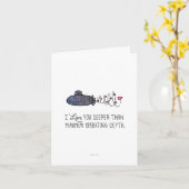 Carte Je T'Aime Plus Profond Que La Profondeur Maximale  (Fleur jaune)