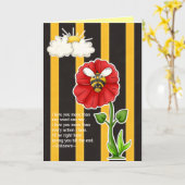 Carte Je t'aime plus que…. (Fleur jaune)