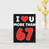 Carte Je t'aime plus que 67 Saint-Valentin 67 Meme Premi (Fleur jaune)