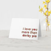 Carte Je T'Aime Plus Que Derby Pie Notes (Fleur jaune)