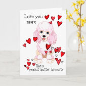 Carte Je t'aime plus que la Saint-Valentin au beurre de (Fleur jaune)