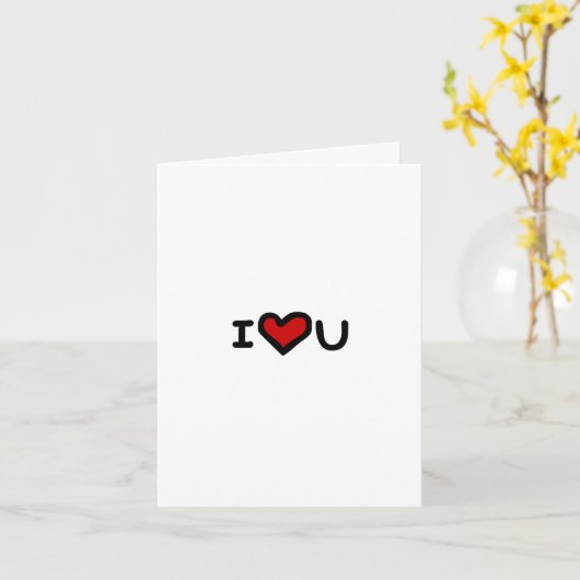 Carte Je t'aime PLUS que le bacon. (Fleur jaune)