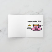 Carte Je t'aime PLUS que le thé. (Intérieur)