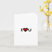 Carte Je t'aime PLUS que le thé. (Fleur jaune)