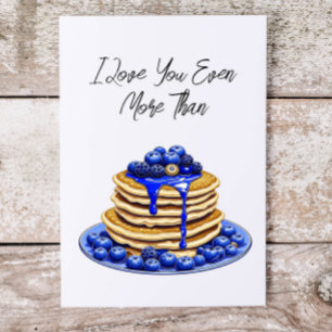 Carte Je t'aime plus que les crêpes   Mignon flirt