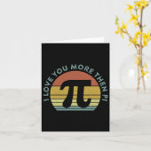 Carte Je T'Aime Plus Que Pi Infinity Math Nerd Funny P (Fleur jaune)