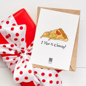 Carte Je T'Aime Plus Que Pizza - Citation Amour Drôle