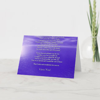 Carte Je t'aime poème